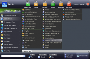 Windows Vista start menu Windows Vista start menu