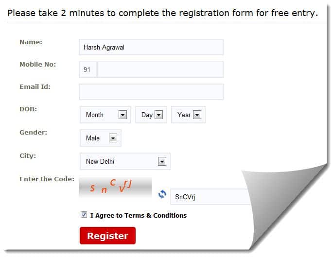 160by2 registration page