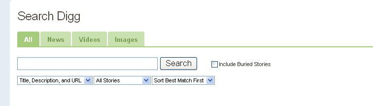 digg search Digg search page