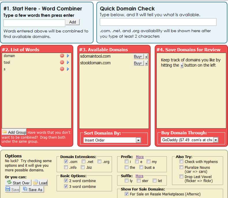 Bustaname 5 Domain Name Suggestion Tools