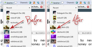 How To Change Your Friends Avatar In StumbleUpon Toolbar before after yo 300x153