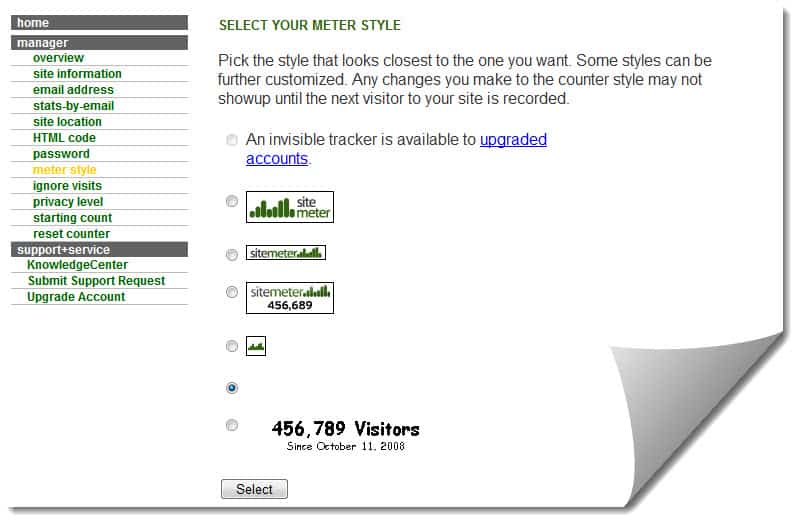 Counter Meter Style Counter Meter Style