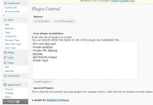 How to install more than one Wordpress plugins in single click plugin central