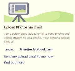 Thumbnail image for You can upload photo and video on Facebook by your mobile phone via email