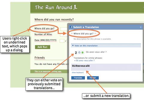 Facebook Offers Translation for Websites Translations