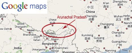 Google Maps Showing State Part of Two country Google World Maps