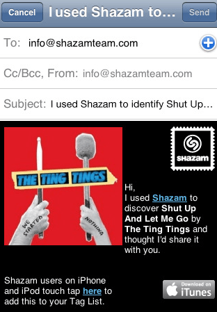 Shazam : Identify Music Using your Mobile shazam iphone