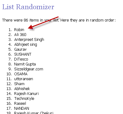 Lucky Winner