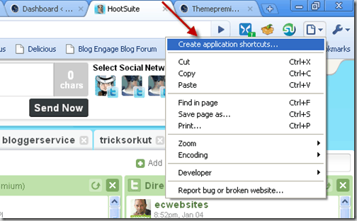 HootSuite on Desktop: Using Google Chrome