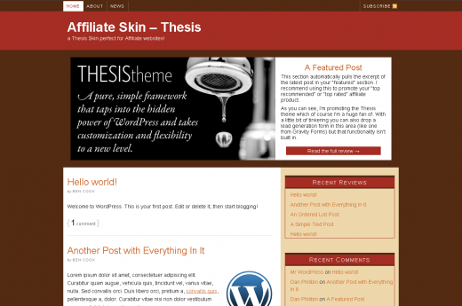 19 Best and Free Thesis Skins For Thesis Wordpress Theme