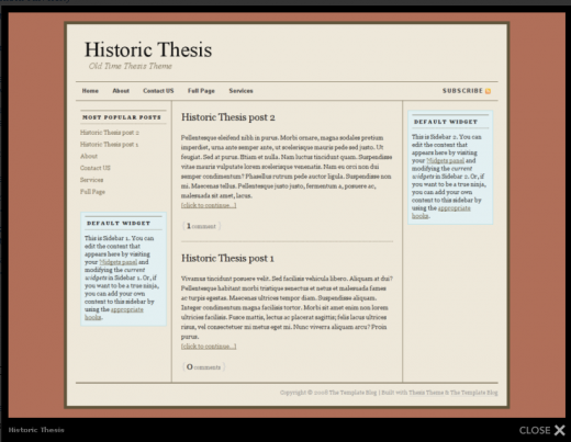 19 Best and Free Thesis Skins For Thesis Wordpress Theme