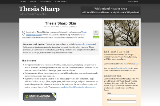 19 Best and Free Thesis Skins For Thesis Wordpress Theme