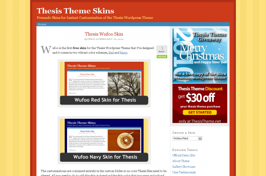 19 Best and Free Thesis Skins For Thesis Wordpress Theme