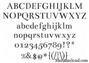 BENTHAM font