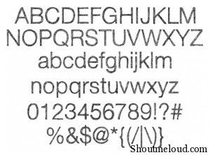 SKETCHETIK LIGHT font