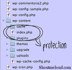 Directory browsing protection