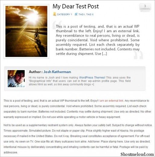 Sketch Pad Premium Like Free Wordpress Theme Shoutmeloud- Free wordpress theme