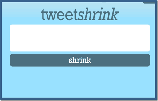 TweetShrink