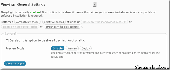 Configure W3 total cache