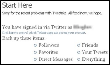 Tweetake Tweetake