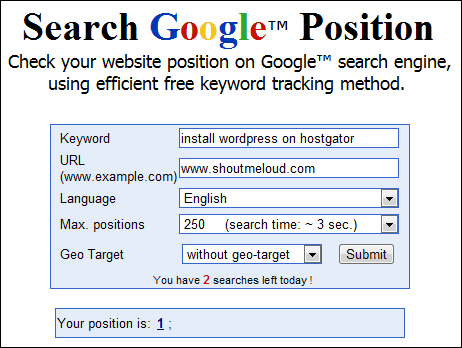 Keyword-Tracker