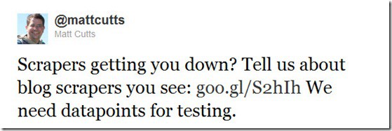 Help Google Spam Report Team by Reporting Scraper Sites