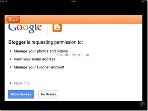 BlogSpot iPhone app screenshots (1)