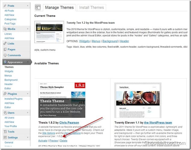 manage-WordPress-Theme