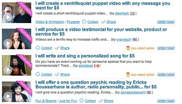 6 Unique Gigs Ideas to Offer in Fiverr