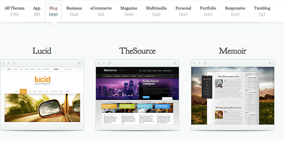 Download elegant Premium themes