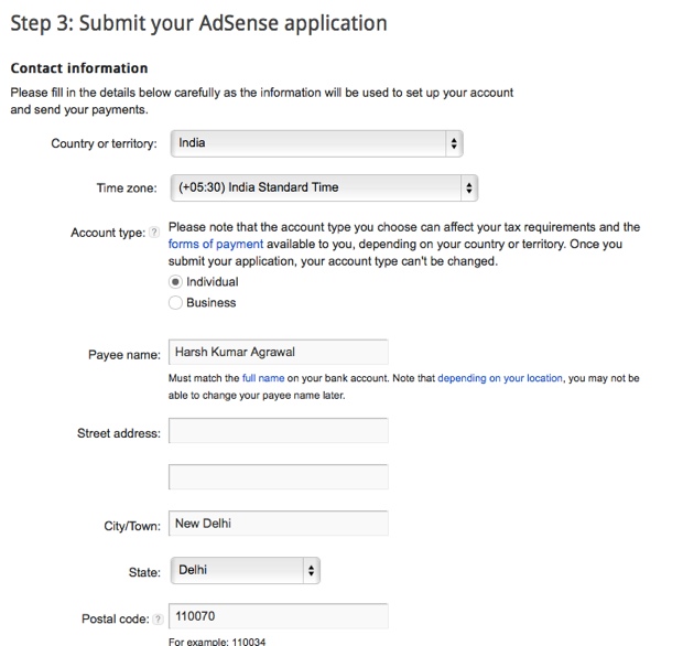 Adsense contact information Adsense contact information