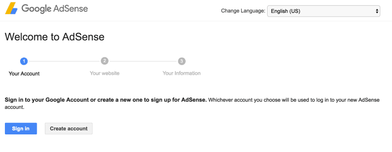 Create AdSense Gmail account