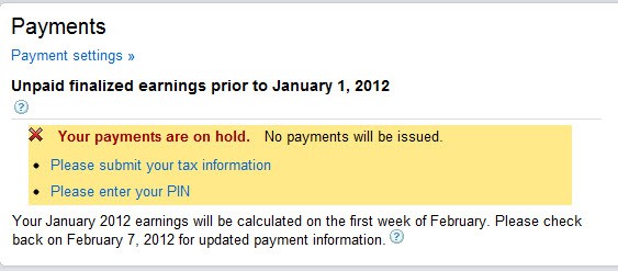 Submit Adsense Tax Information Submit Adsense Tax Information