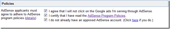 kebijakan adsense