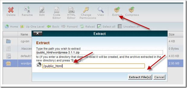 estrarre WordPress