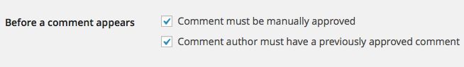 Before WordPress comment appears