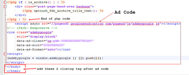 responsive ad unit