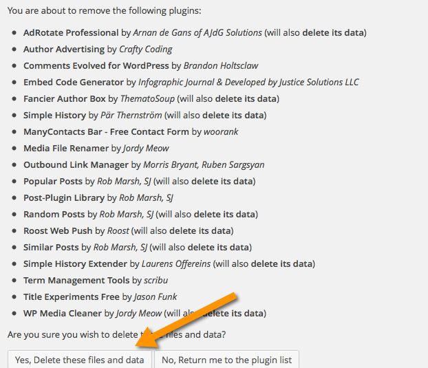 delete unused WordPress plugin delete unused WordPress plugin