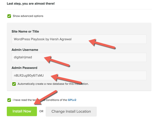 WordPress advanced installation WordPress advanced installation