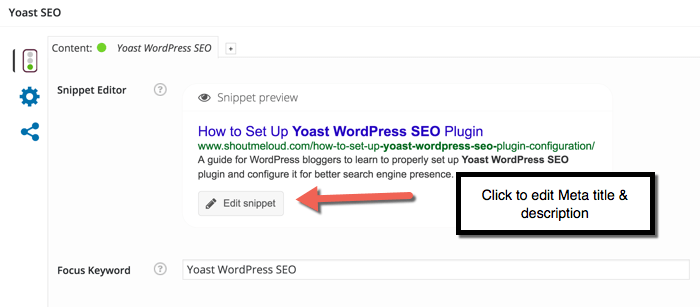 Configuring Yoast WordPress plugin