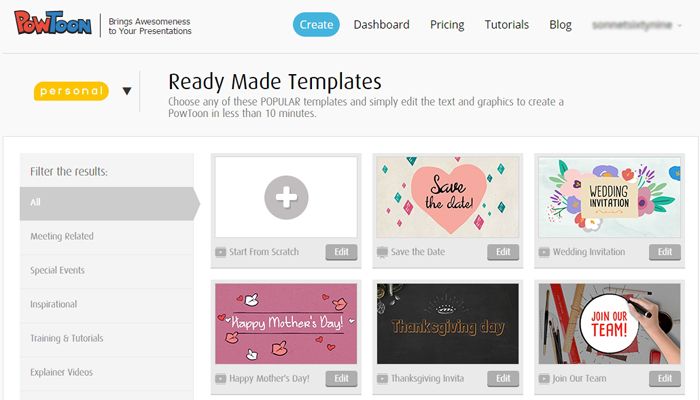 powtoon templates