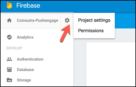 Firebase Project Settings