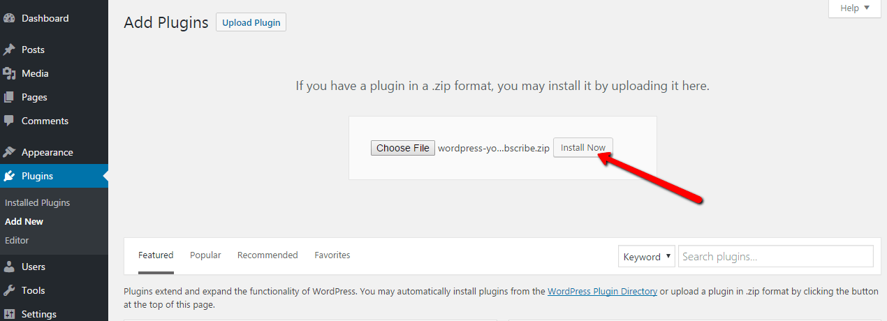 Plugin Installation Plugin Installation