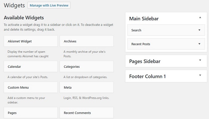 Widgets Widgets