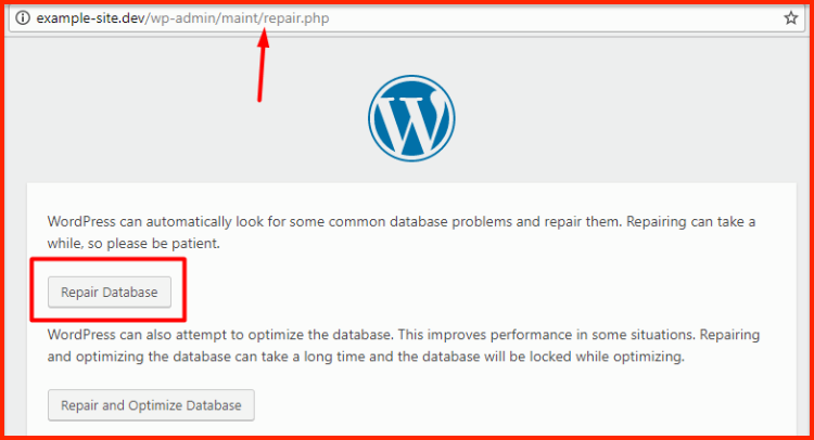 Perbaikan database WordPress Perbaikan database WordPress