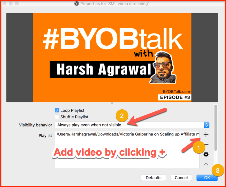 Tambahkan video ke arus Tambahkan video ke streaming