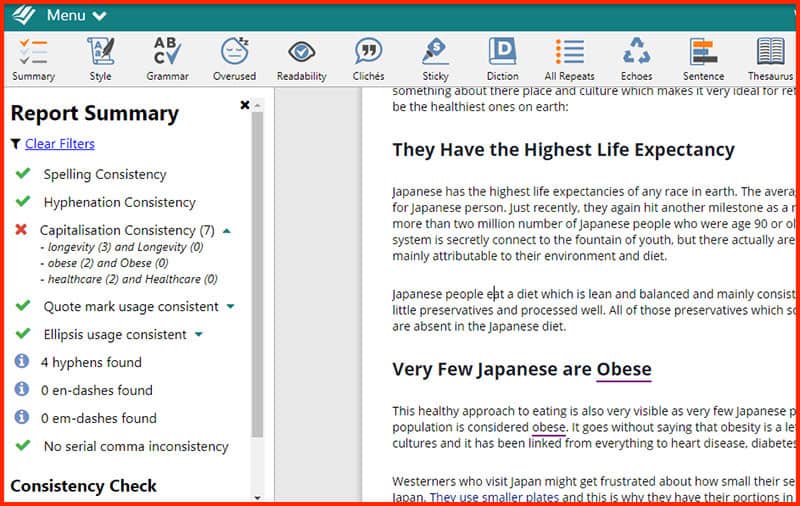 ProWritingAid Consistency prowritingaid_consistency