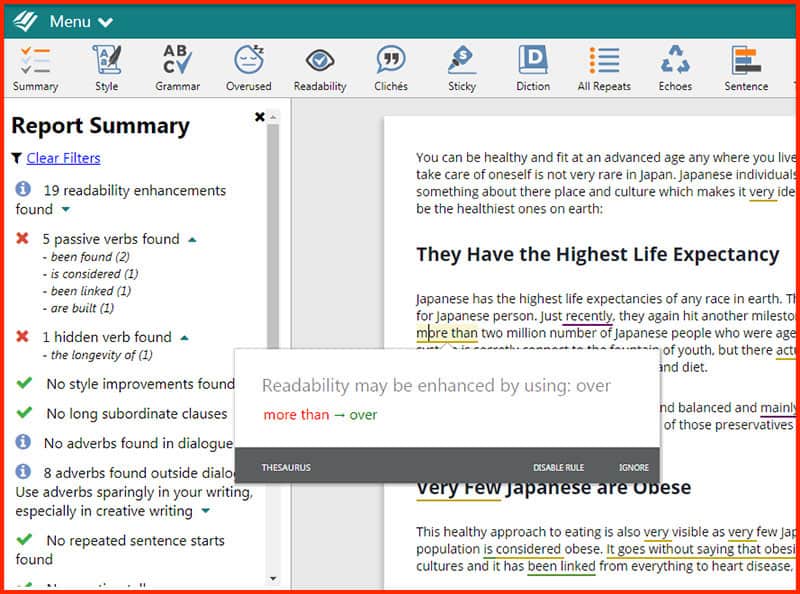 ProWritingAid Style ProWritingAid Style