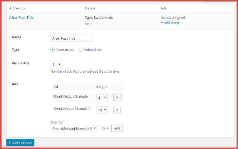 Adding Group Rotations Adding Group Rotations