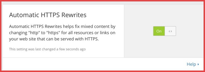 Cloudflare-Automatic-HTTPS-rewrite-